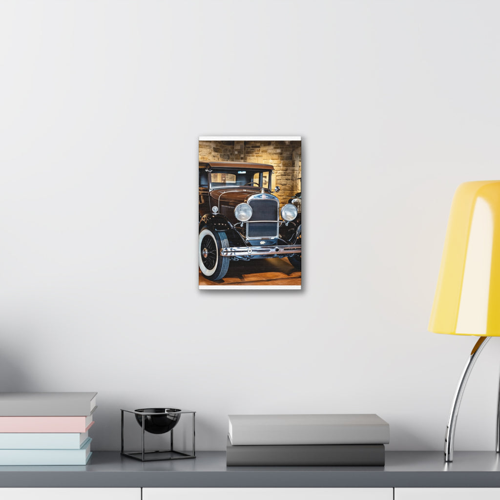 Vintage Classic Car Canvas Wall Art - Antique Auto Photography Print
