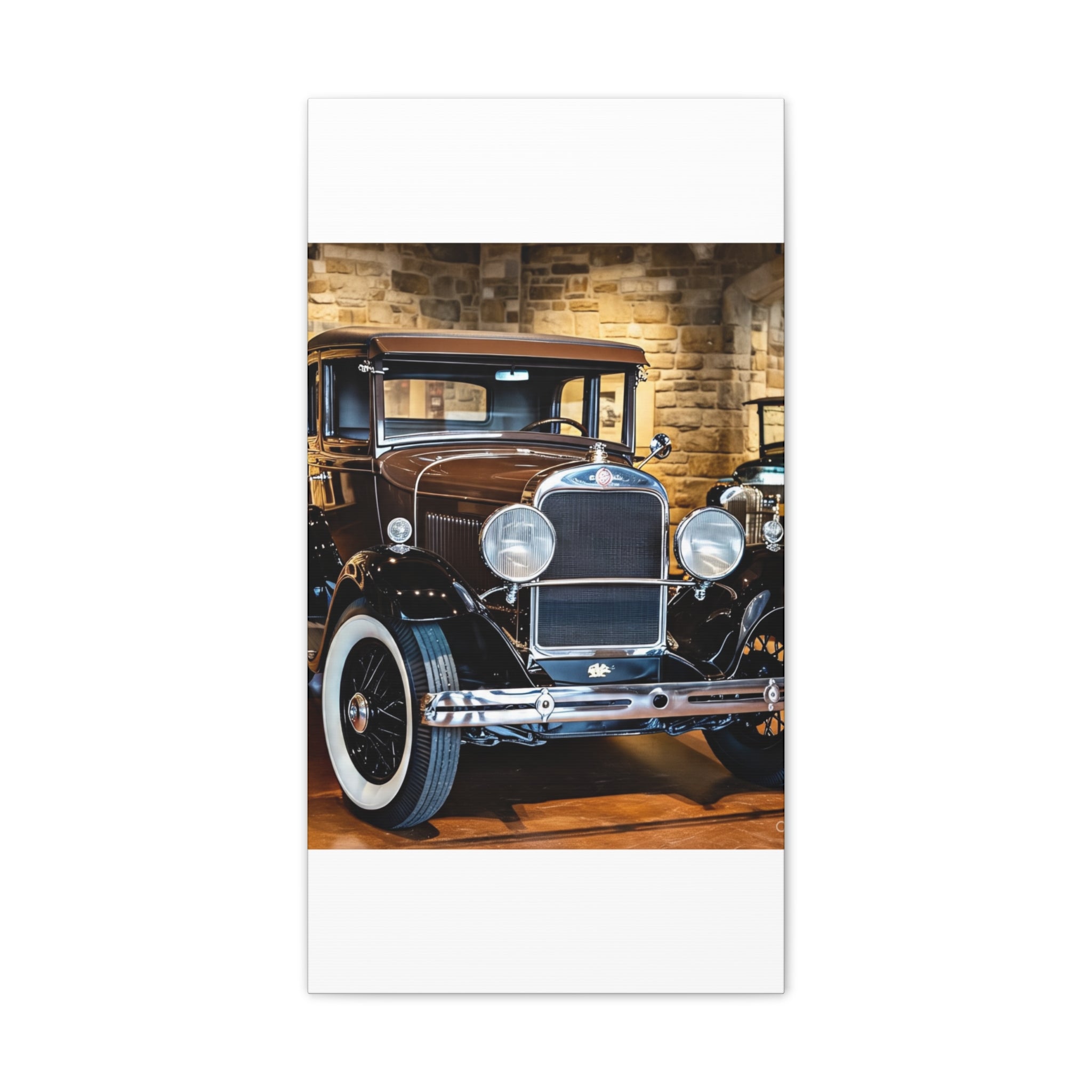 Vintage Classic Car Canvas Wall Art - Antique Auto Photography Print