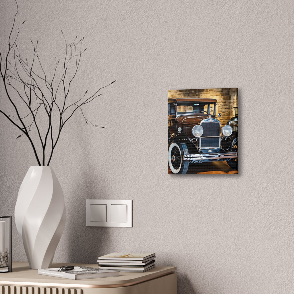 Vintage Classic Car Canvas Wall Art - Antique Auto Photography Print