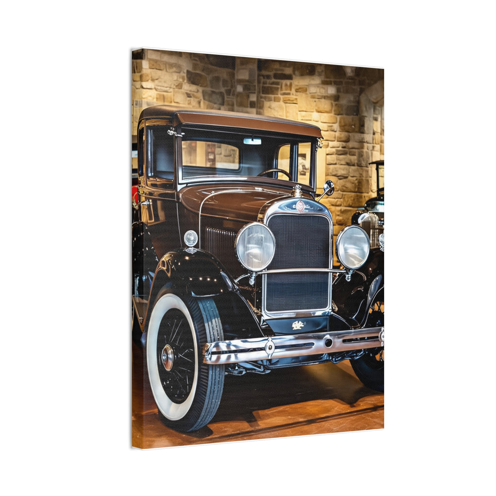 Vintage Classic Car Canvas Wall Art - Antique Auto Photography Print