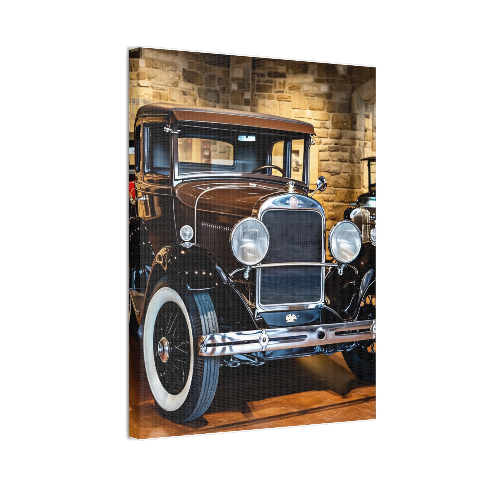 Vintage Classic Car Canvas Wall Art - Antique Auto Photography Print