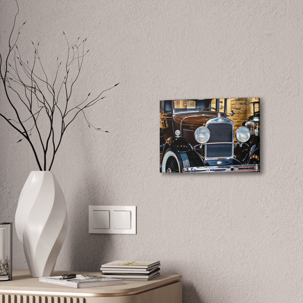 Vintage Classic Car Canvas Wall Art - Antique Auto Photography Print