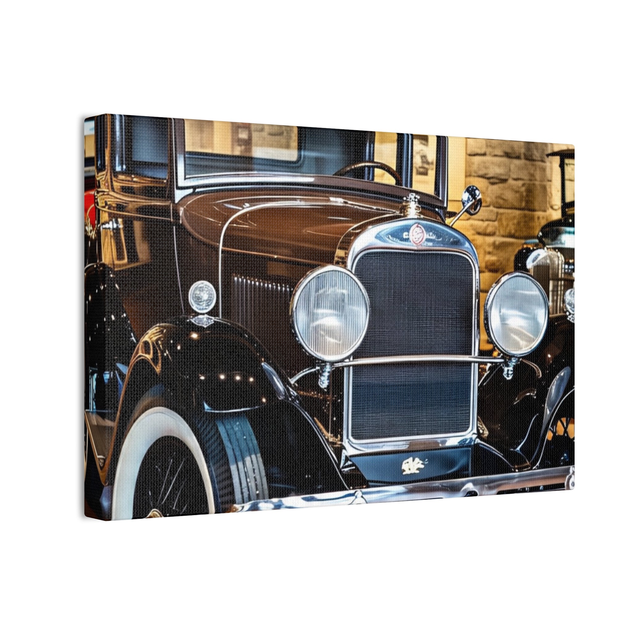 Vintage Classic Car Canvas Wall Art - Antique Auto Photography Print