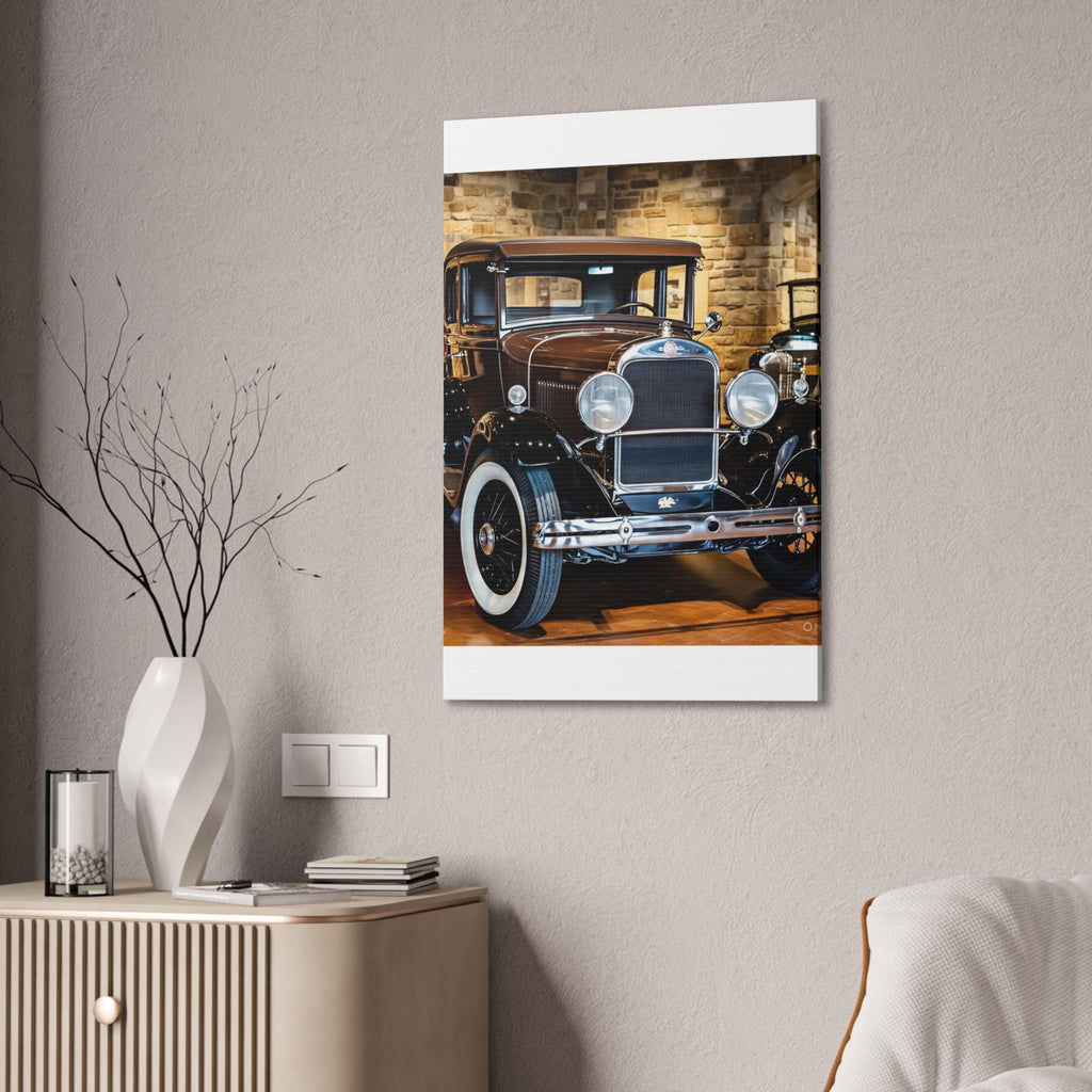 Vintage Classic Car Canvas Wall Art - Antique Auto Photography Print