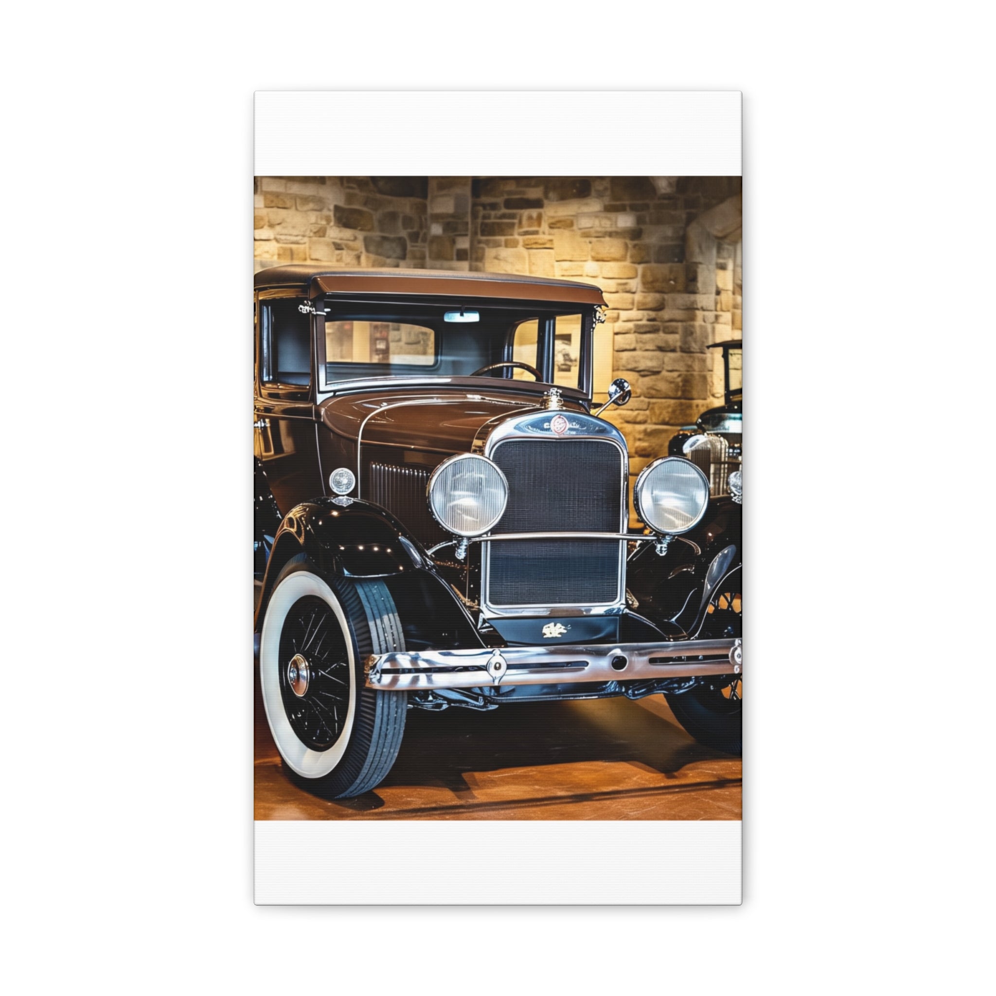 Vintage Classic Car Canvas Wall Art - Antique Auto Photography Print
