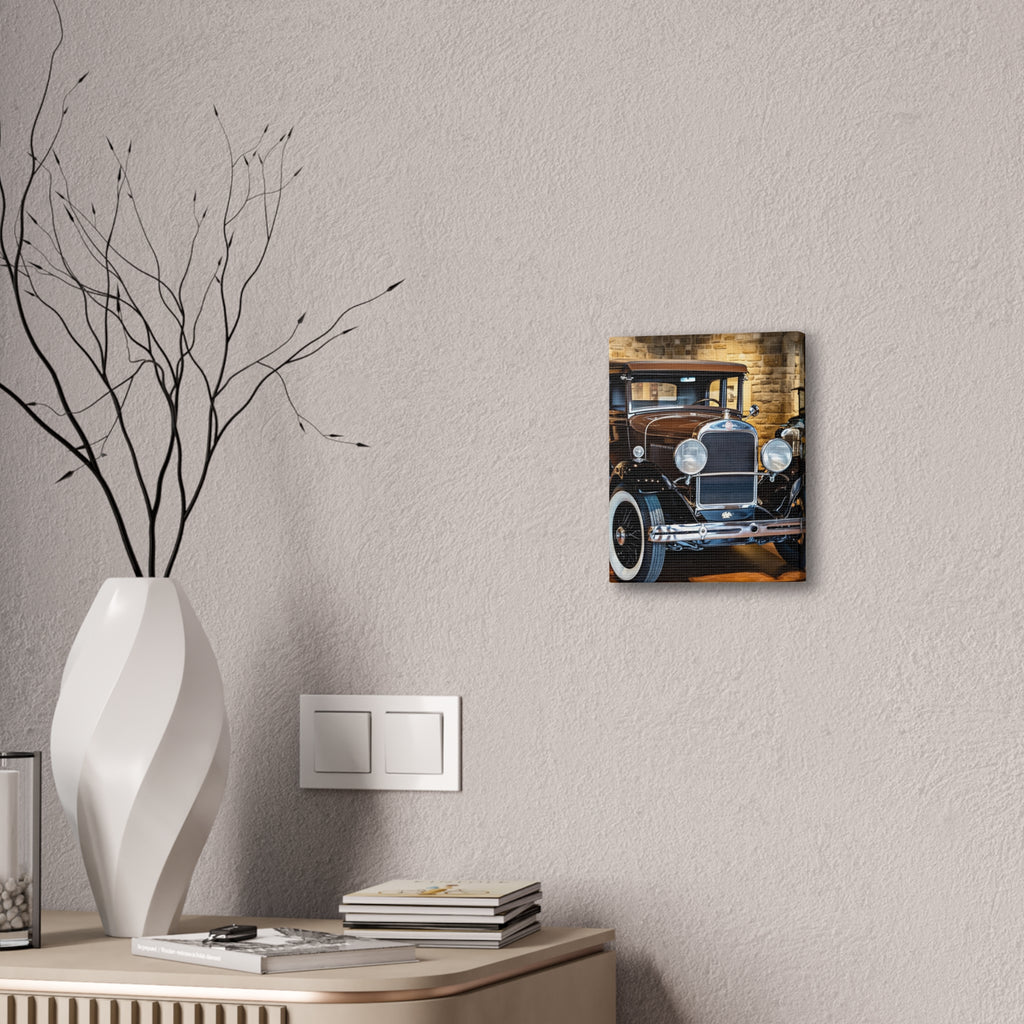 Vintage Classic Car Canvas Wall Art - Antique Auto Photography Print