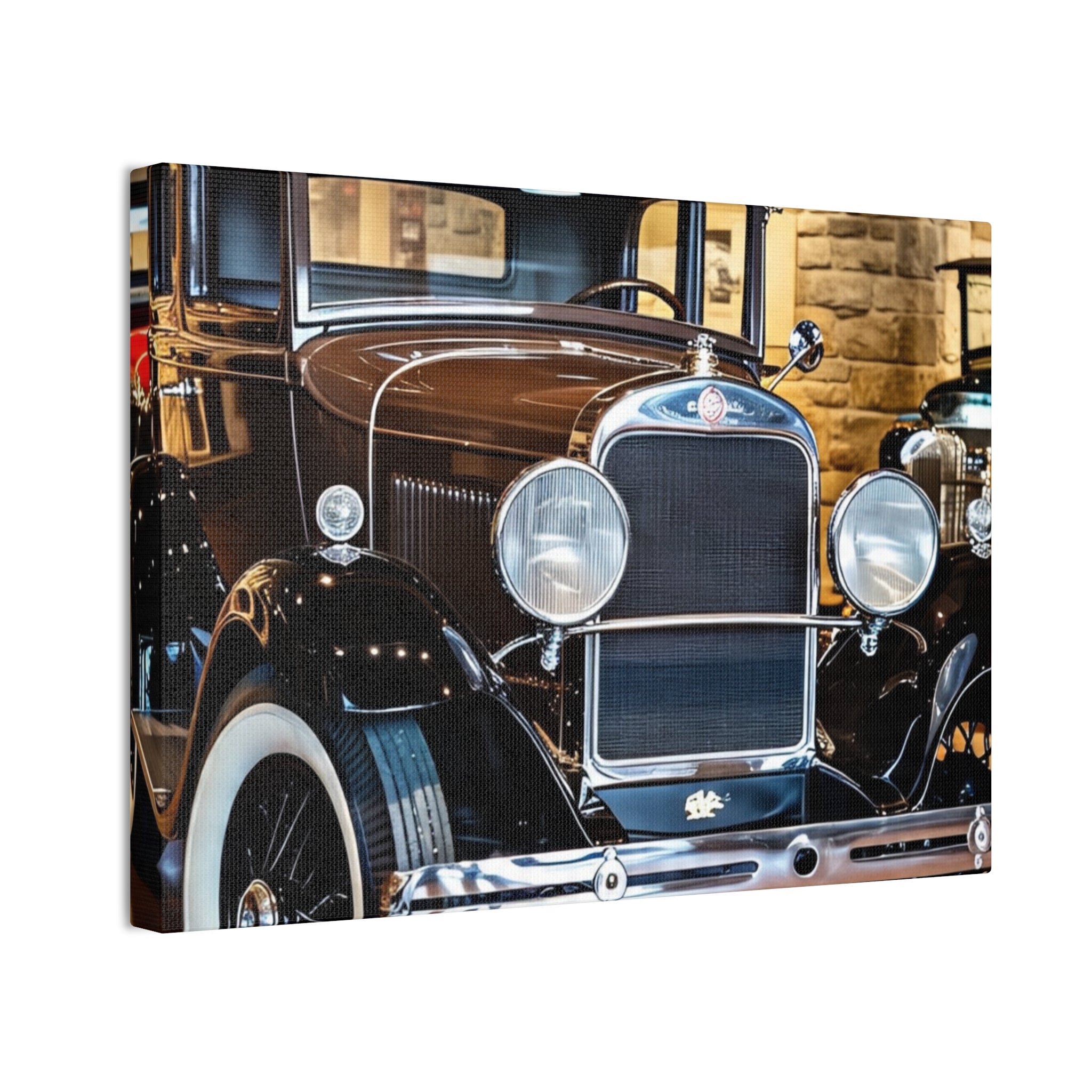 Vintage Classic Car Canvas Wall Art - Antique Auto Photography Print
