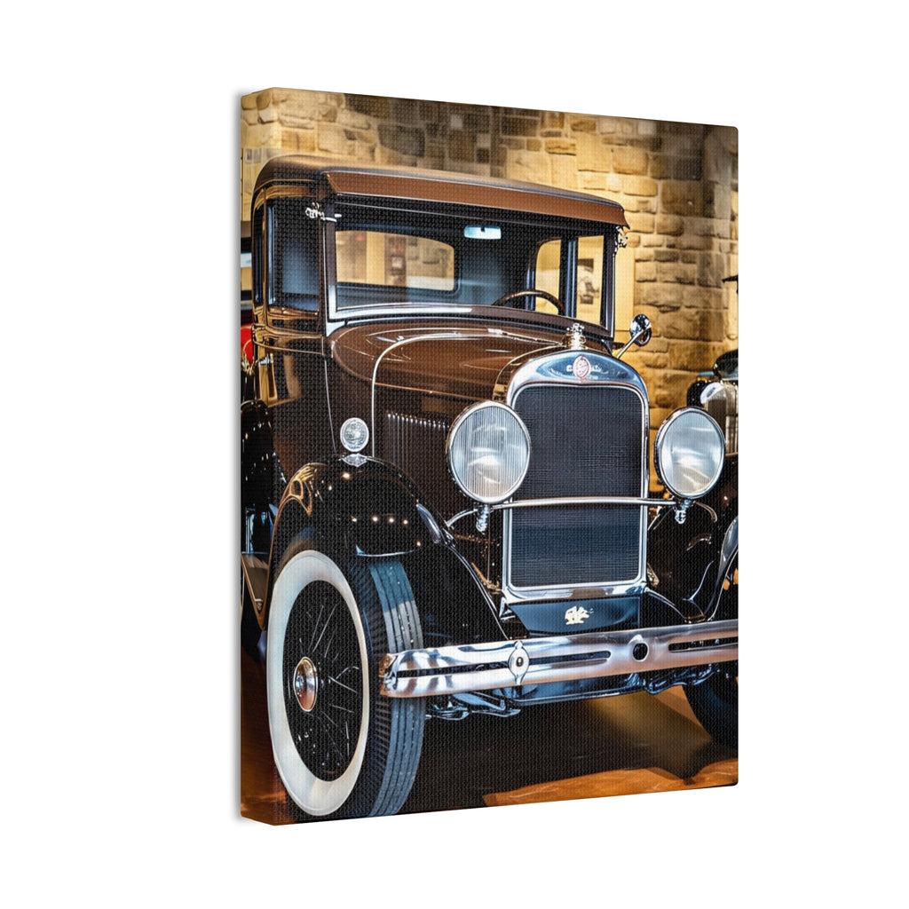 Vintage Classic Car Canvas Wall Art - Antique Auto Photography Print