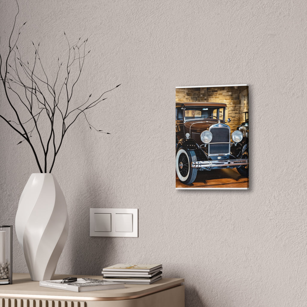 Vintage Classic Car Canvas Wall Art - Antique Auto Photography Print