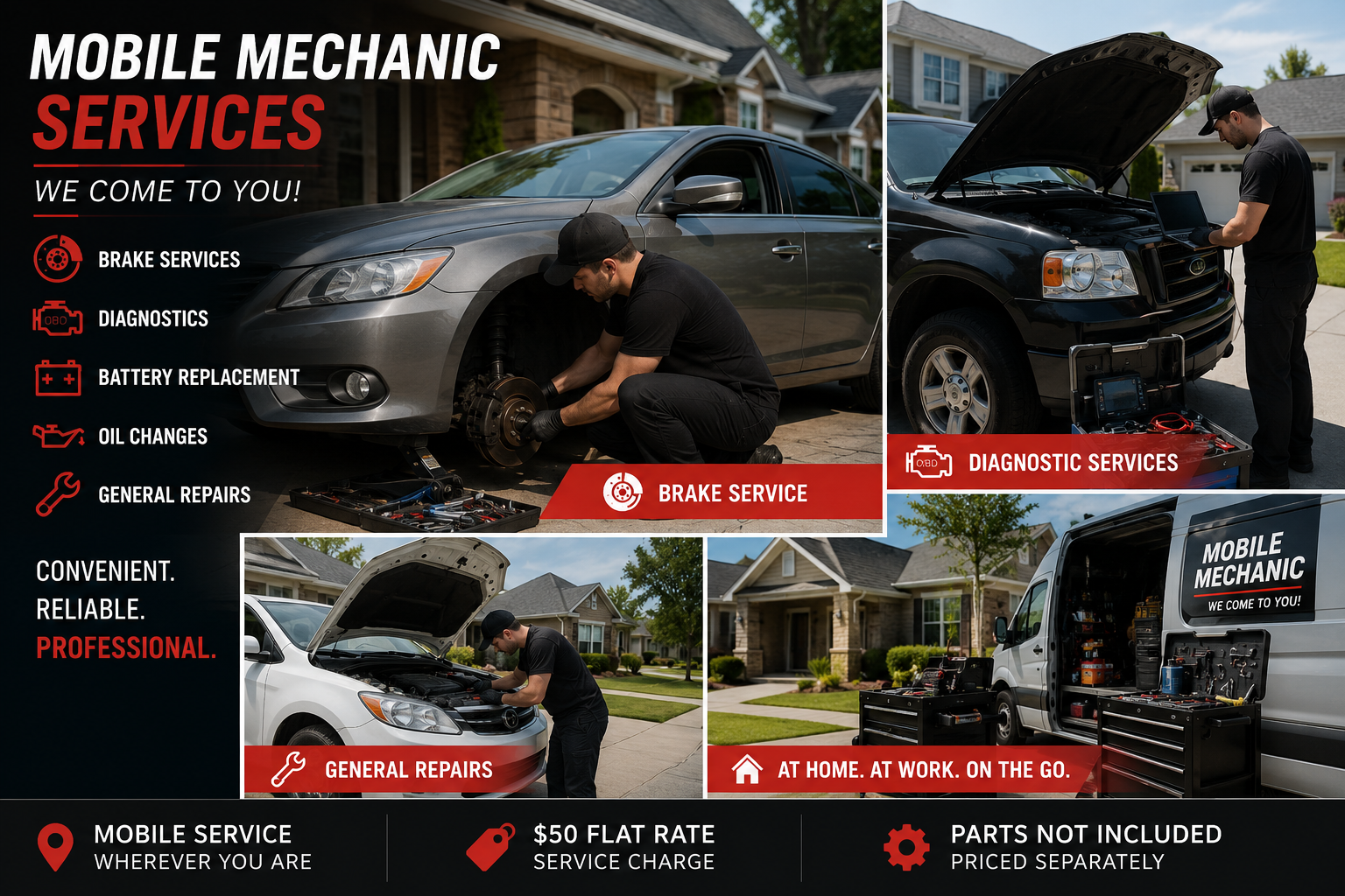 Mobile Mechanic Service (On-Site Auto Repair &amp; Diagnostics)