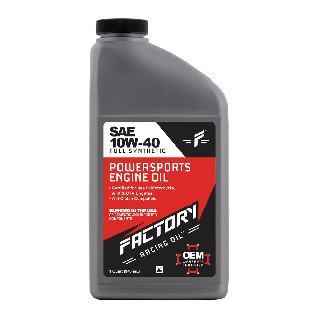 10W-40 Full Synthetic 1 Quart Oil Change Kit fits Suzuki DR100, SP100D